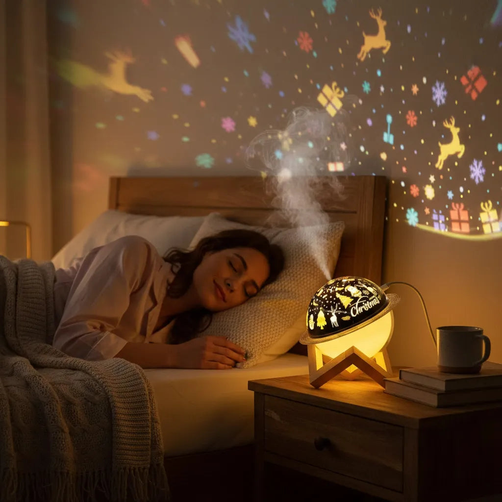 Lámpara Proyectora de Galaxia y Humidificador