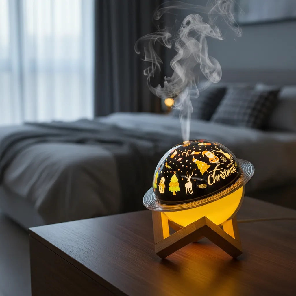 Lámpara Proyectora de Galaxia y Humidificador