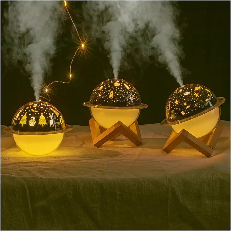 Lámpara Proyectora de Galaxia y Humidificador